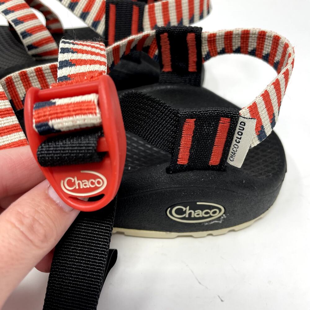 Chaco Sandals Z/Cloud 2 W5 Taper Grenadine Patriotic USA Red White Blue - Picture 2 of 10